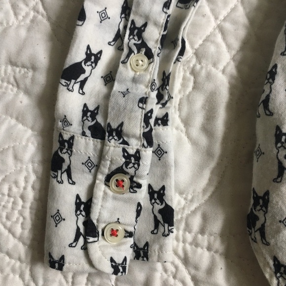 Talbots Dog Button Down Shirt| Size M - Picture 5 of 7